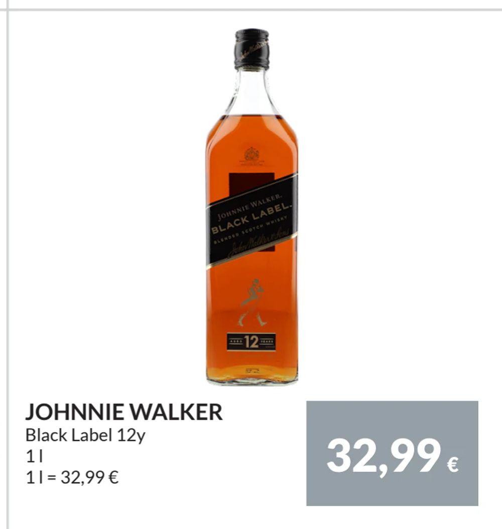 Erbjudanden på JOHNNIE WALKER från Nielsen Scan-Shop för 32,99 €