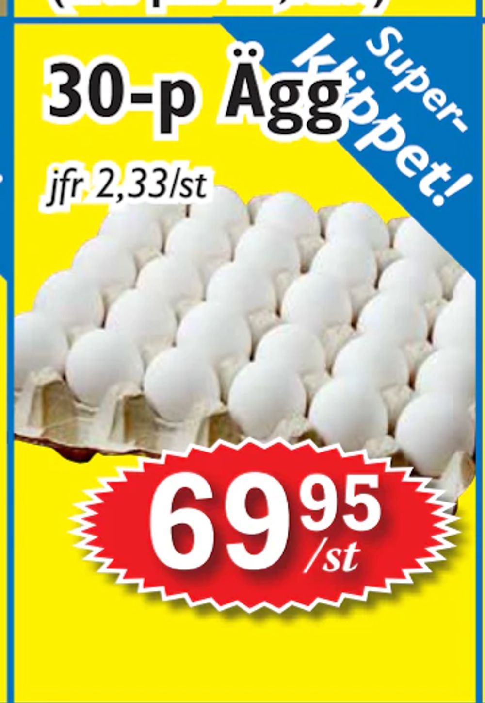 Erbjudanden på 30-p Ägg från T-jarlen för 69,95 kr