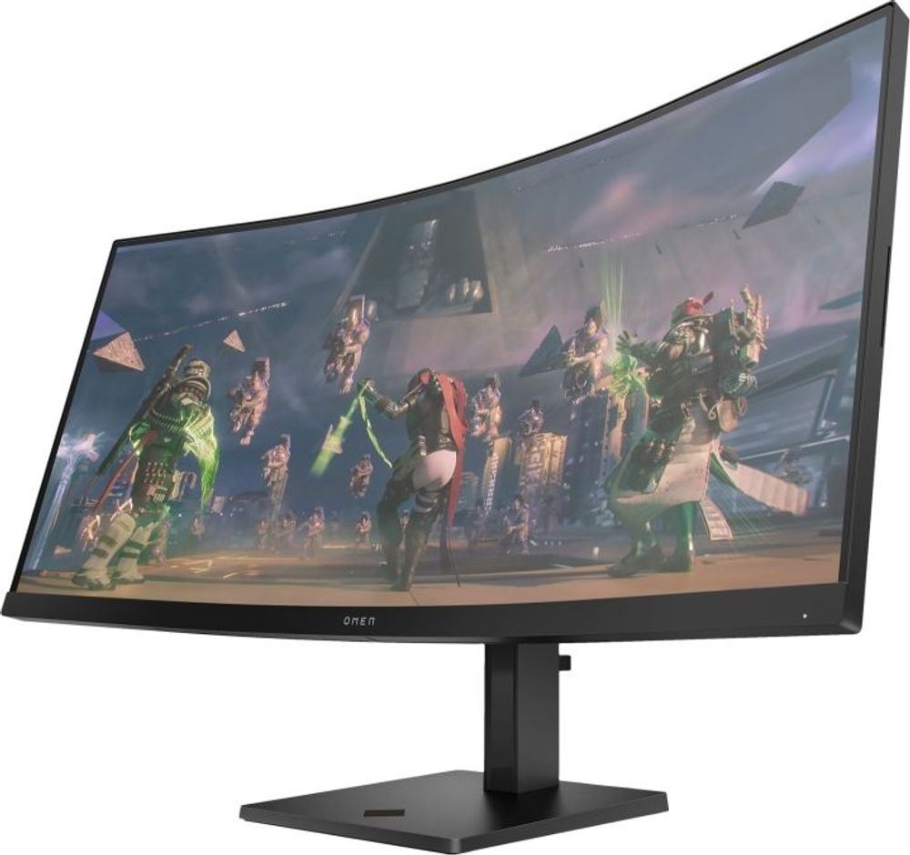 Tilbud på OMEN by HP 34c - LED-skærm - gaming - kurvet - 34" - 3440 x 1440 WQHD @ 165 Hz - VA - 400 cd/m² - 3000:1 - HDR400 - 1 ms - 2xHDMI, DisplayPort - højta fra ComputerSalg til 3.236 kr.