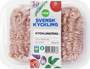 Färsk kycklingfärs (Sverige/Coop)