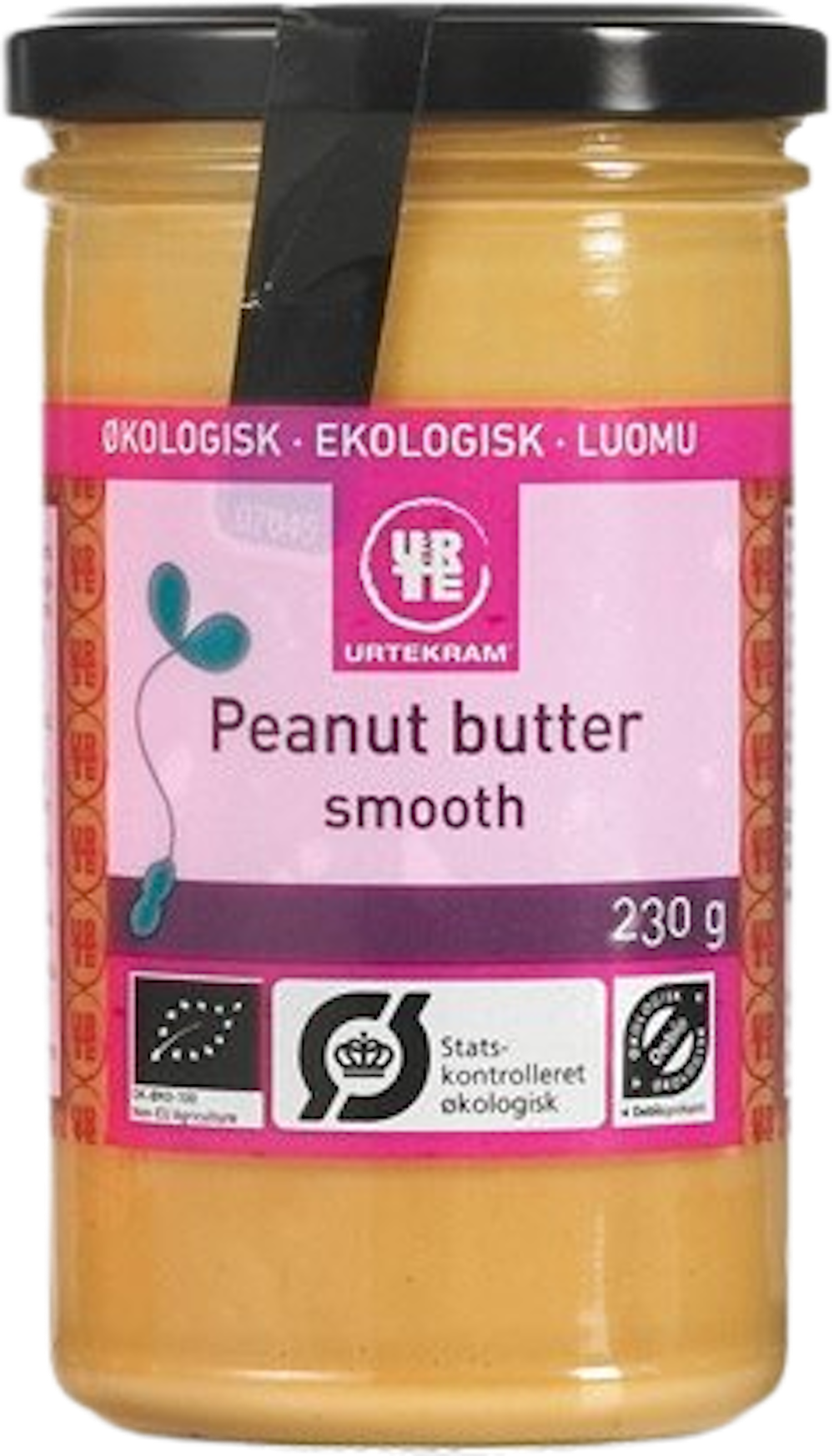 Tilbud på Peanutbutter smooth Øko (Urtekram) fra Helsam til 31,95 kr.