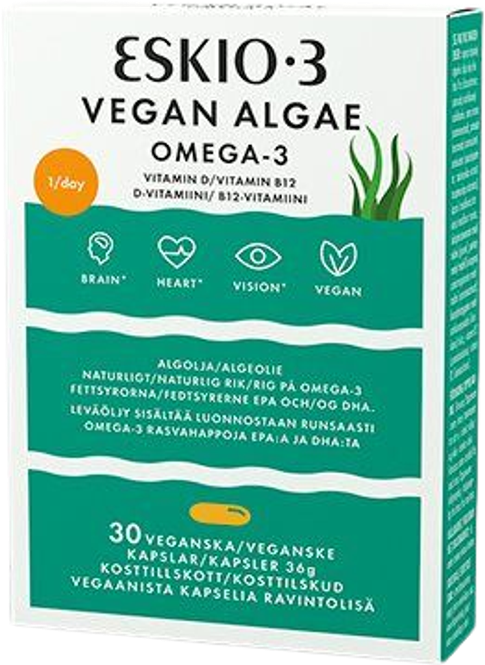 Tilbud på Eskio-3 Vegan Algae (Eskio3) fra Helsam til 160,95 kr.