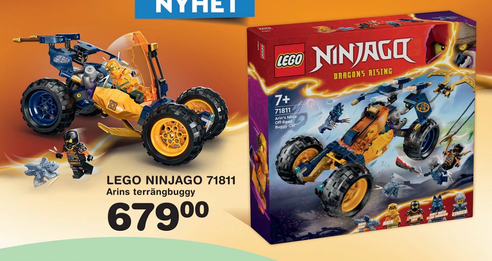 Erbjudanden på LEGO NINJAGO 71811 från Lekextra för 679 kr