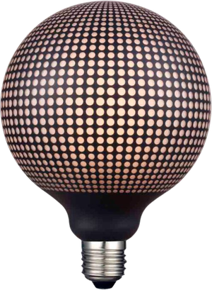 Colors Dots Print Pære LED E27 6W (Halo Design)