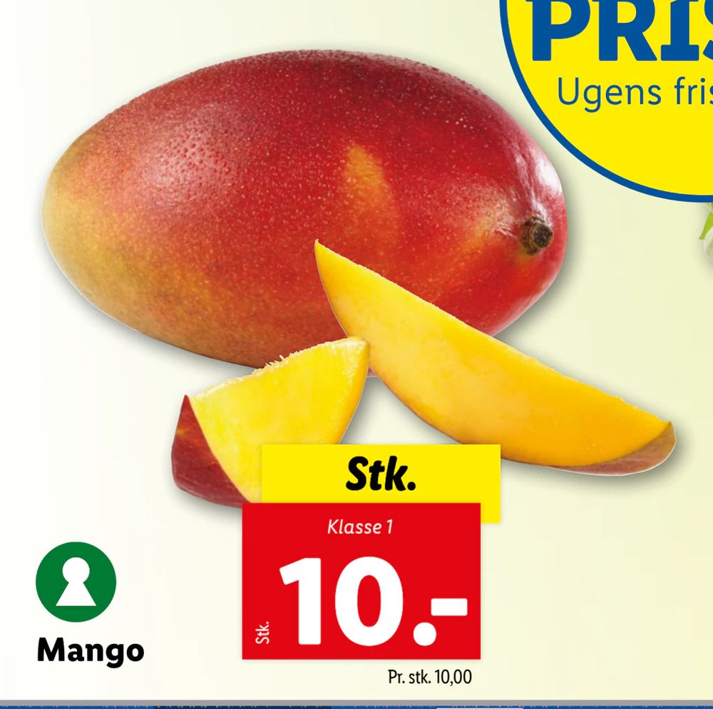Tilbud på Mango fra Lidl til 10 kr.
