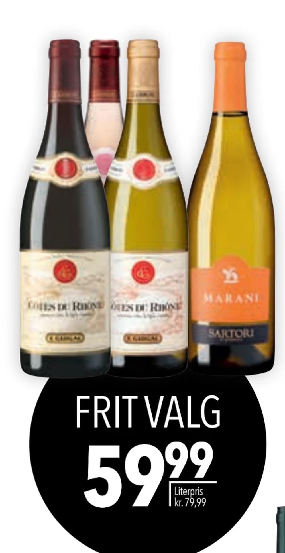 Tilbud på E. Guigal Côtes du Rhône Rouge, Blanc eller Rosé AOP fra CITTI til 59,99 kr.