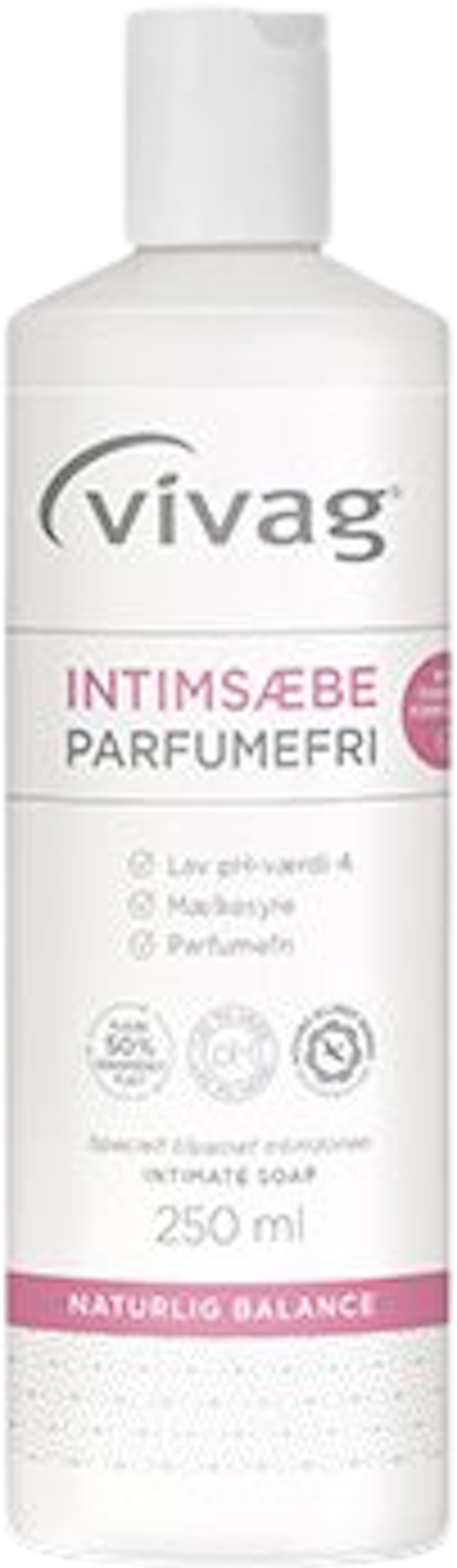 Tilbud på Intimsæbe Parfumefri (Vivag) fra Helsam til 49,95 kr.