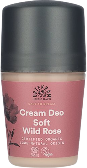 Creme deo roll on Soft Wild Rose (Urtekram)