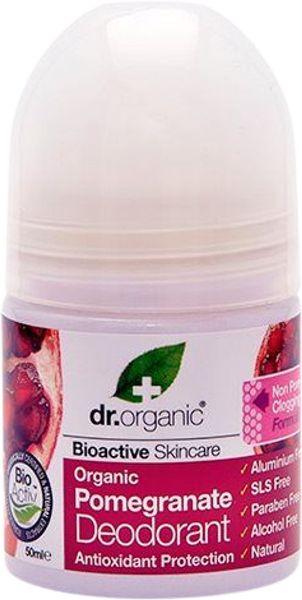 Tilbud på Deo roll on Pomegranate Dr. (Dr. Organic) fra Helsam til 64 kr.