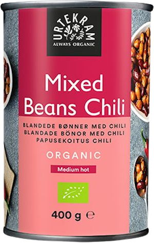 Mixed beans chili Øko (Urtekram)