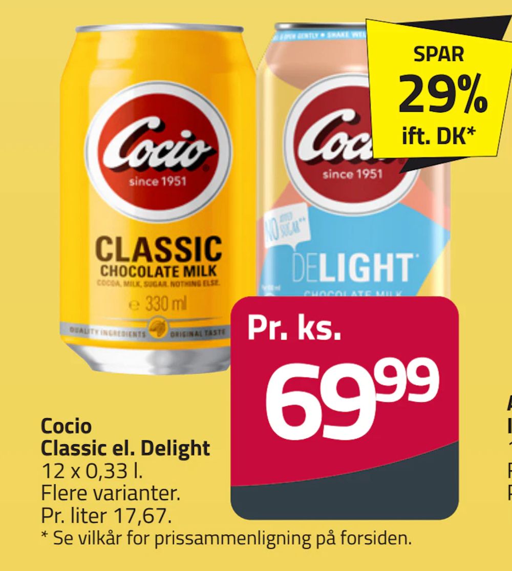 Tilbud på Cocio Classic el. Delight fra Fleggaard til 69,99 kr.