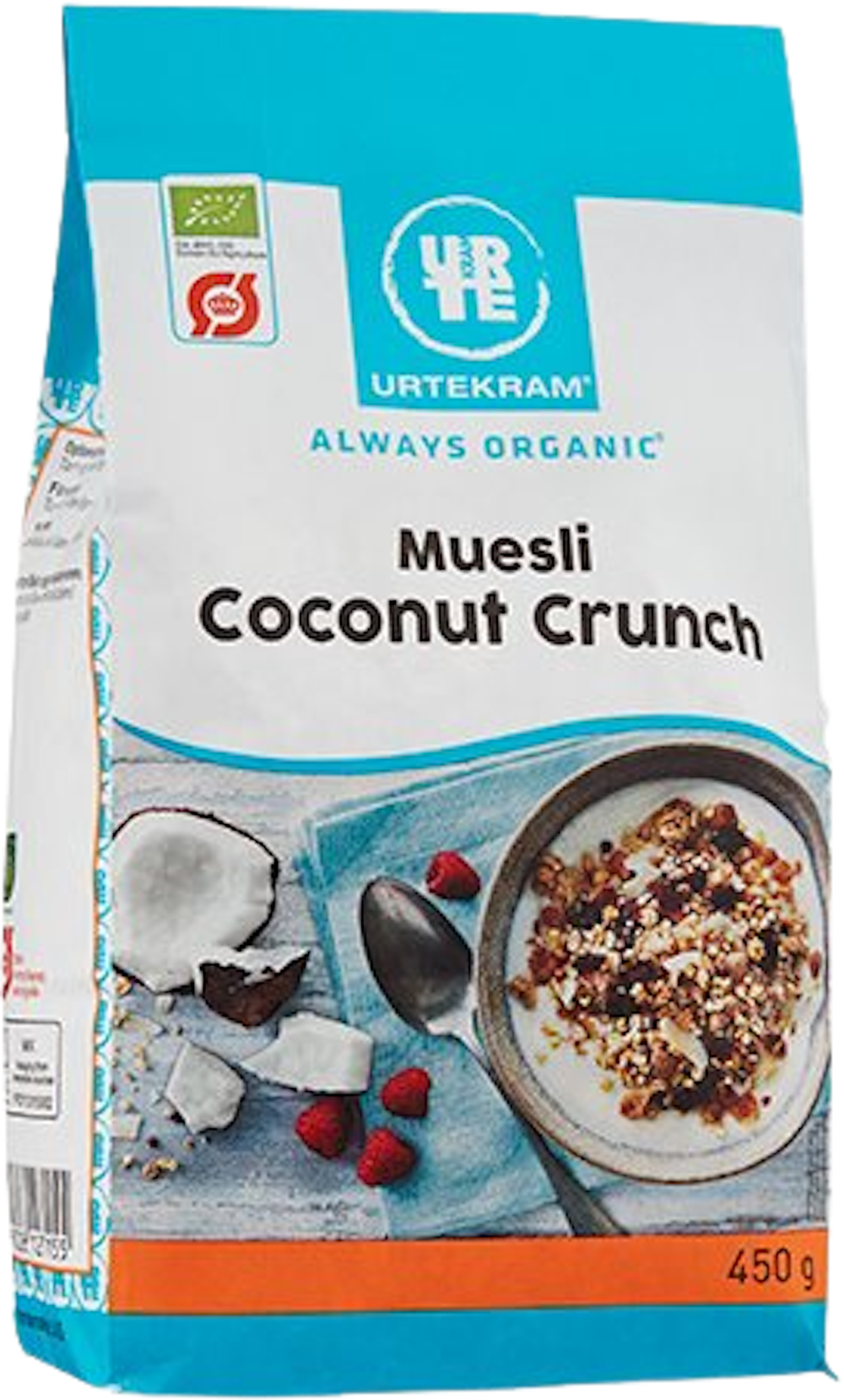 Tilbud på Mysli coconut crunch Øko (Urtekram) fra Helsam til 34,95 kr.