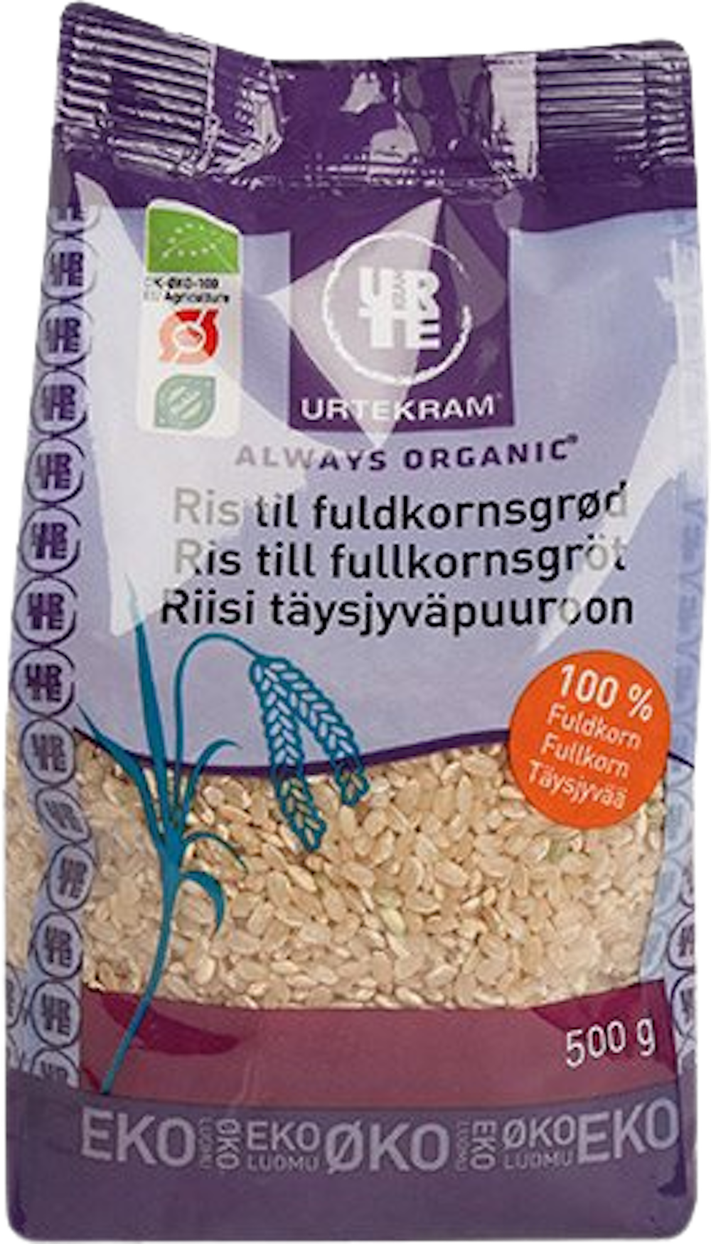 Tilbud på Grødris fuldkorn Øko (Urtekram) fra Helsam til 27,95 kr.