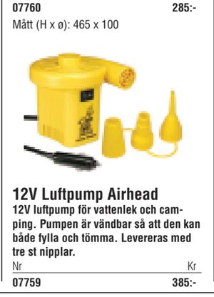 12V Luftpump Airhead