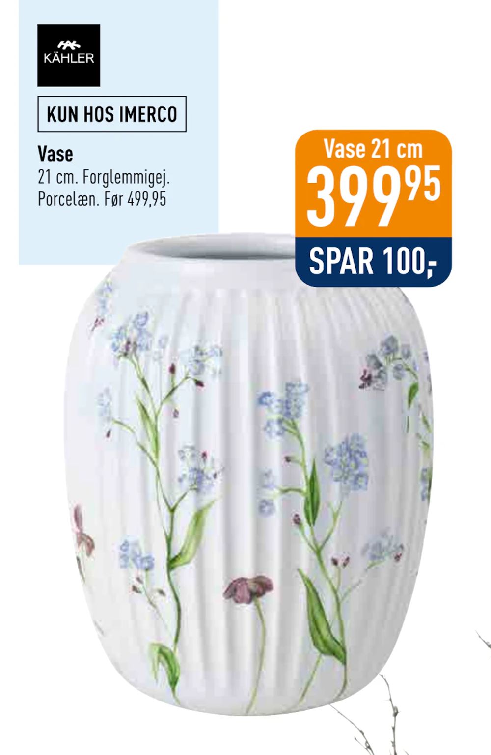 Tilbud på Vase fra Imerco til 399,95 kr.