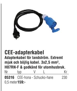 CEE-adapterkabel