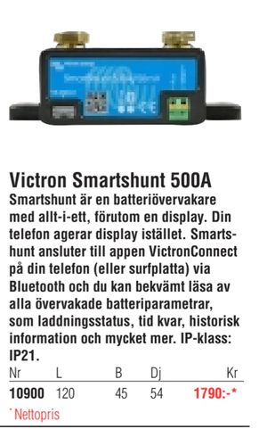 Victron Smartshunt 500A