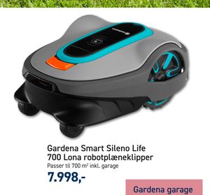 Gardena Smart Sileno Life 700 Lona robotplæneklipper