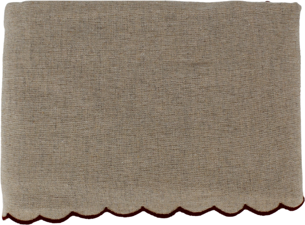 Tilbud på Dug m. Rød Broderi Kant (140x180cm) fra Basic & More til 287 kr.