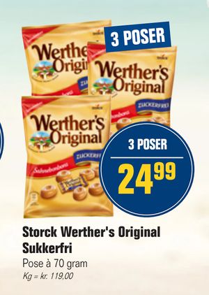Storck Werther's Original Sukkerfri