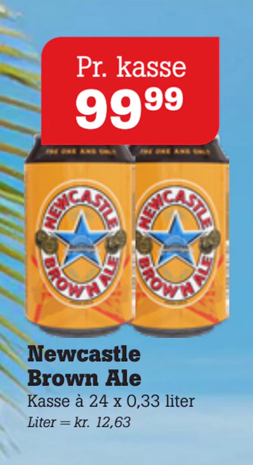 Tilbud på Newcastle Brown Ale fra Poetzsch Padborg til 99,99 kr.