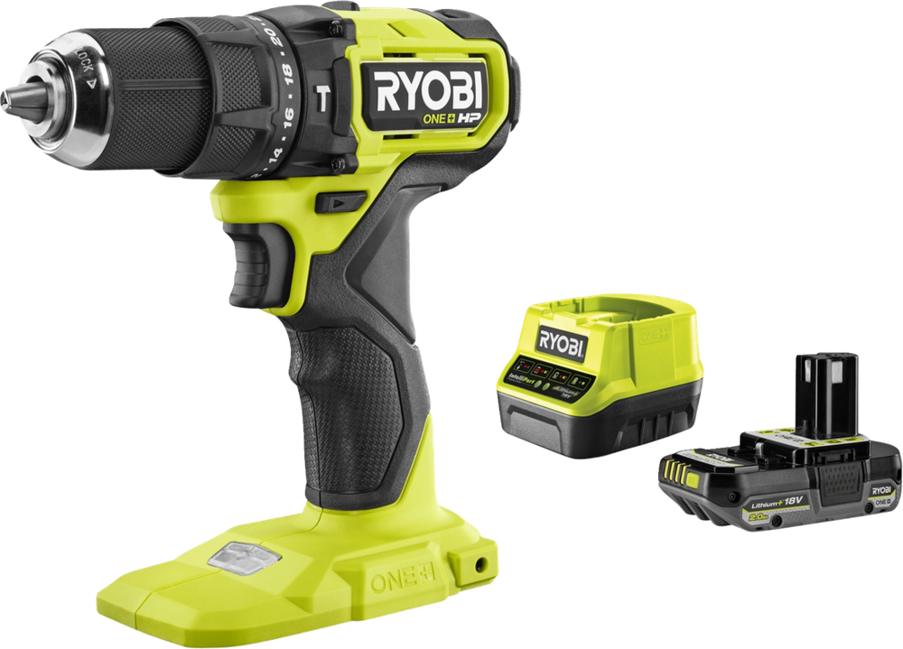 Tilbud på RYOBI SLAGBORE-/SKRUEMASKINE 18V (Ryobi) fra XL-BYG til 1.199 kr.