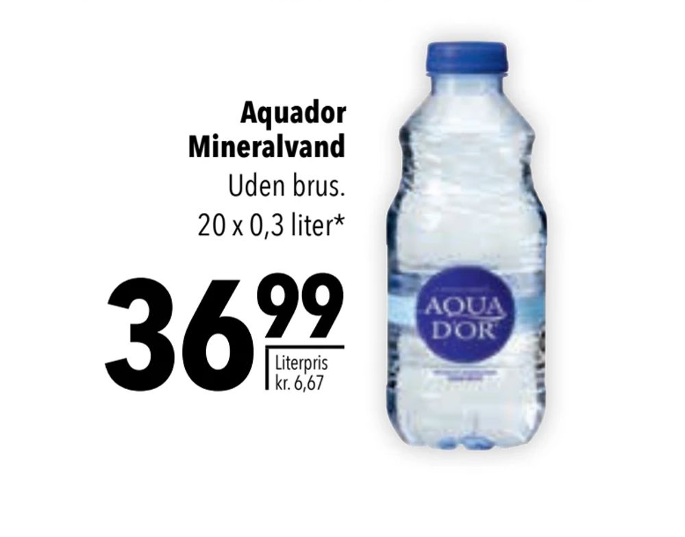Tilbud på Aquador Mineralvand fra CITTI til 36,99 kr.