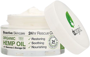 24 hr Rescue creme Hemp oil (Dr. Organic)