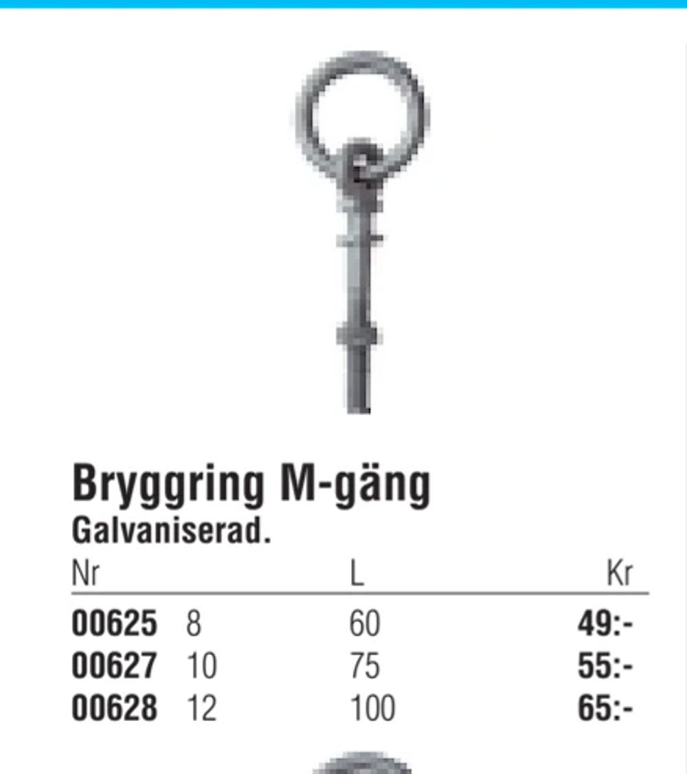 Erbjudanden på Bryggring M-gäng från Erlandsons Brygga för 49 kr