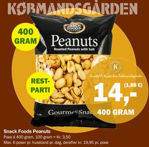 Snack Foods Peanuts