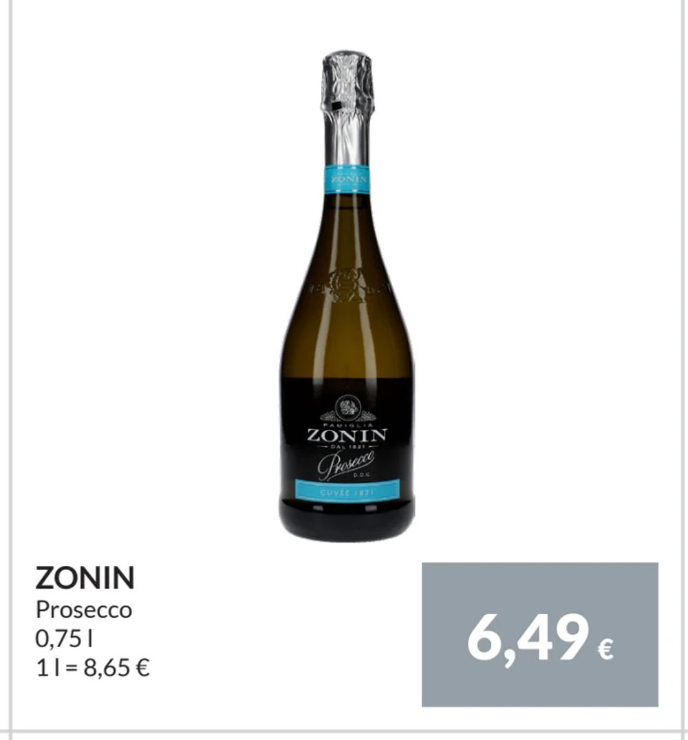 Erbjudanden på ZONIN från Nielsen Scan-Shop för 6,49 €