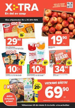 Coop X:-TRA Våra priser för v. 37, 9/9–15/9.