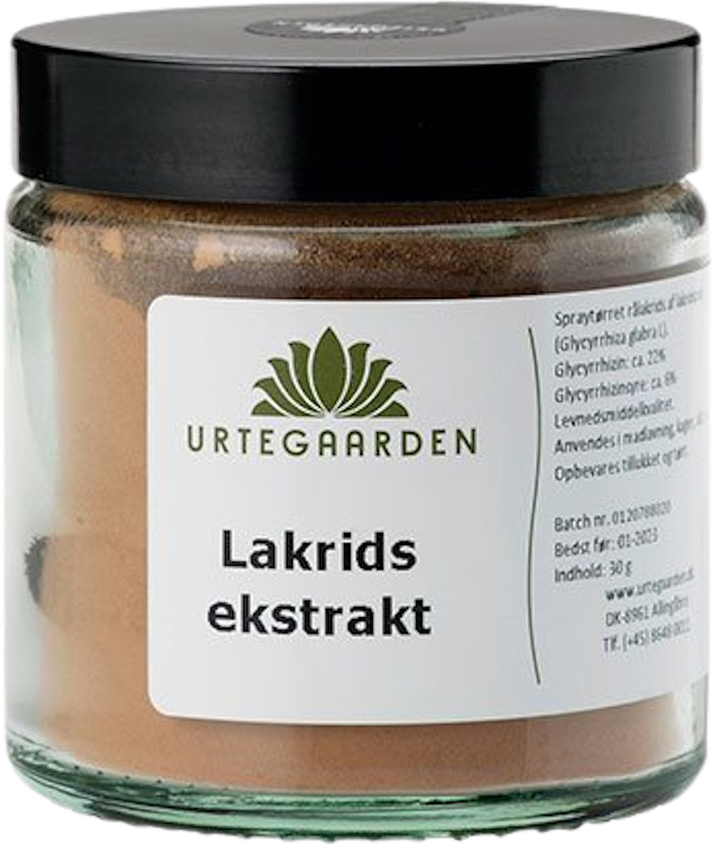 Tilbud på Lakridsekstrakt (Urtegaarden) fra Helsam til 47 kr.