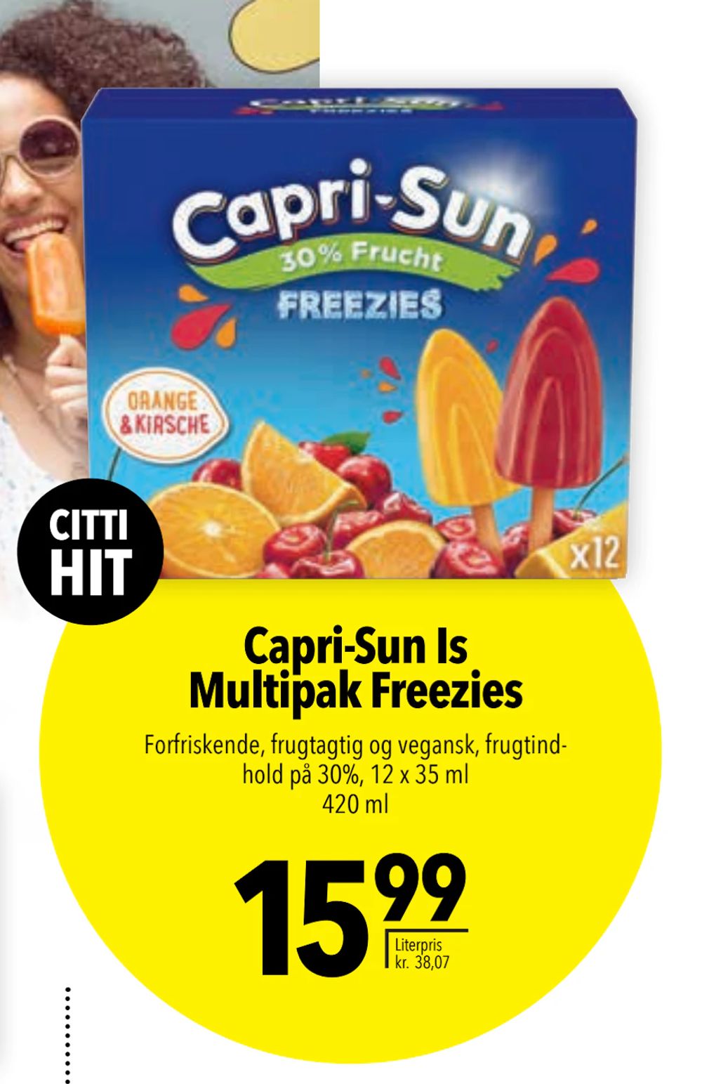 Tilbud på Capri-Sun Is Multipak Freezies fra CITTI til 15,99 kr.