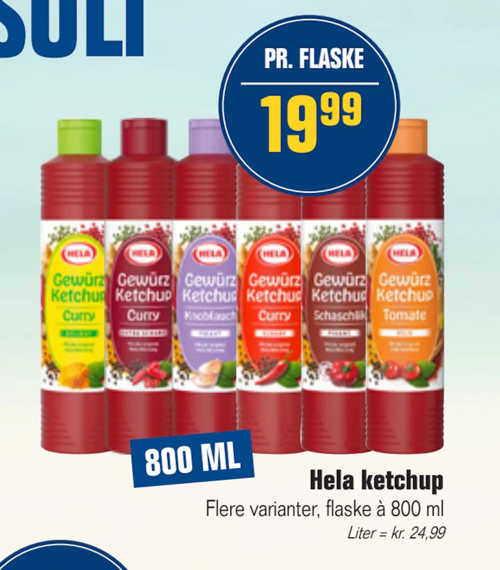 Tilbud på Hela ketchup fra Otto Duborg til 19,99 kr.
