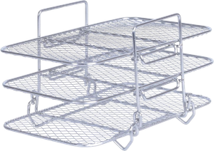 Airfryer rack 3-lags rektangulær 19x12,7x11,5 cm