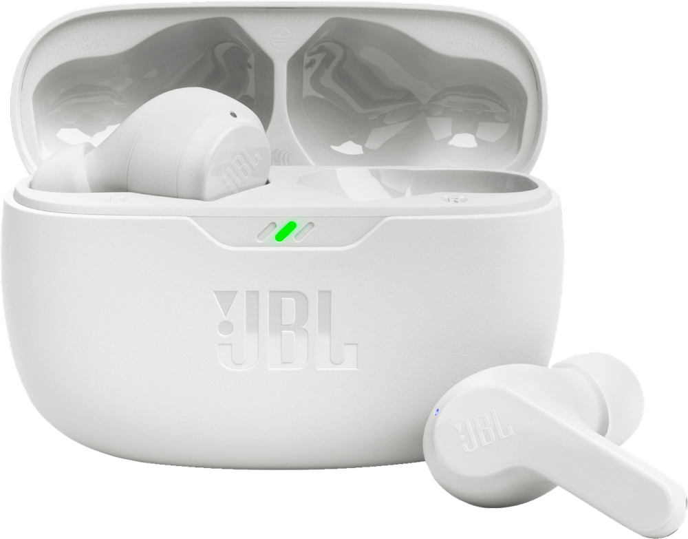 Tilbud på JBL Wave Beam True Wireless in-ear høretelefoner (hvid) fra Elgiganten til 399 kr.