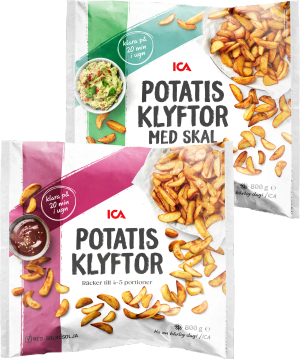 Frysta potatisklyftor