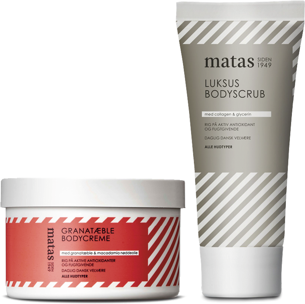 Tilbud på matas striber bodyscrub og bodycreme (Matas Striber) fra Matas til 64,95 kr.