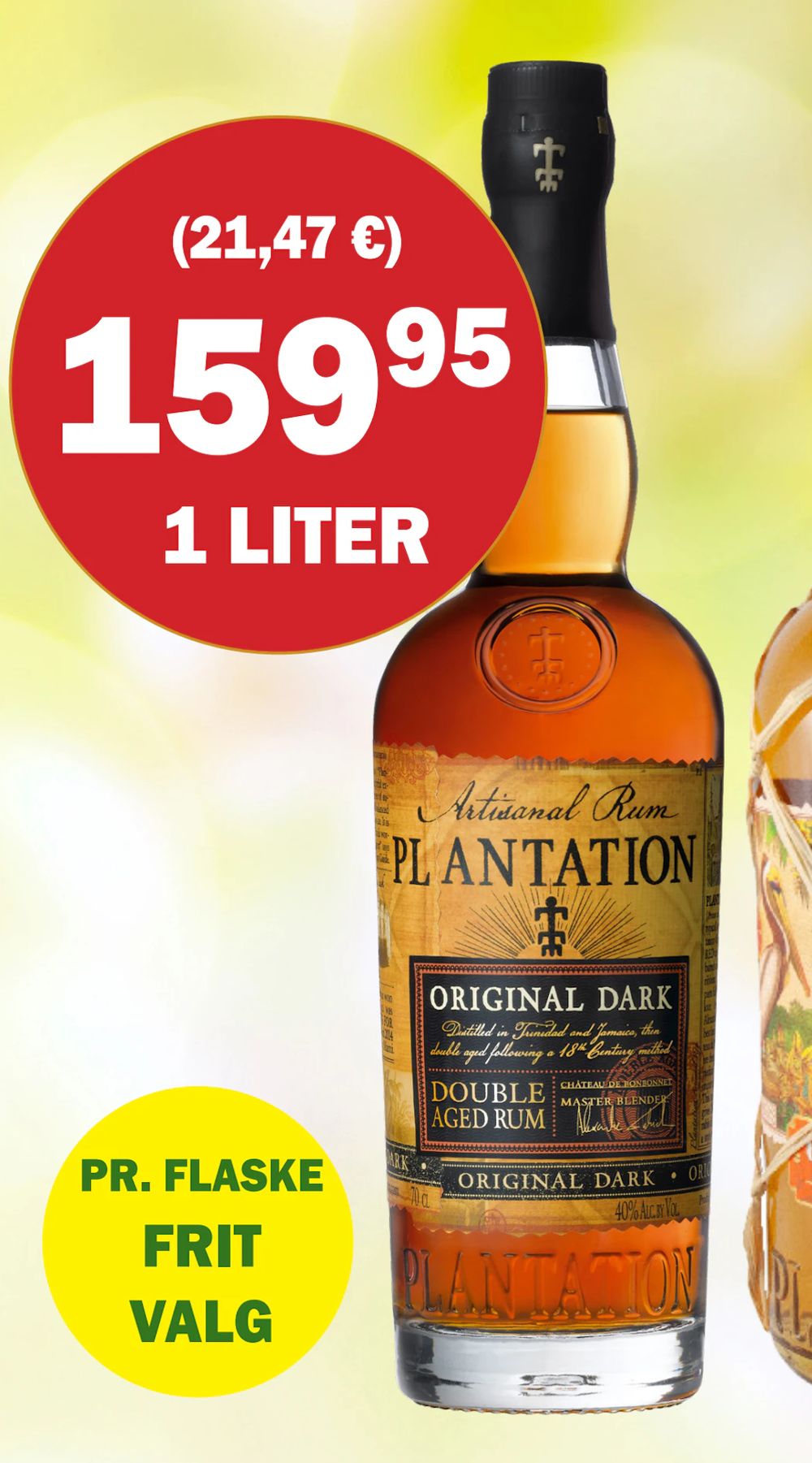 Tilbud på Plantation Dark Rum fra Købmandsgården til 159,95 kr.