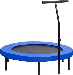 vidaXL Trim-trampoline med håndtak og sikkerhetspute 122 cm