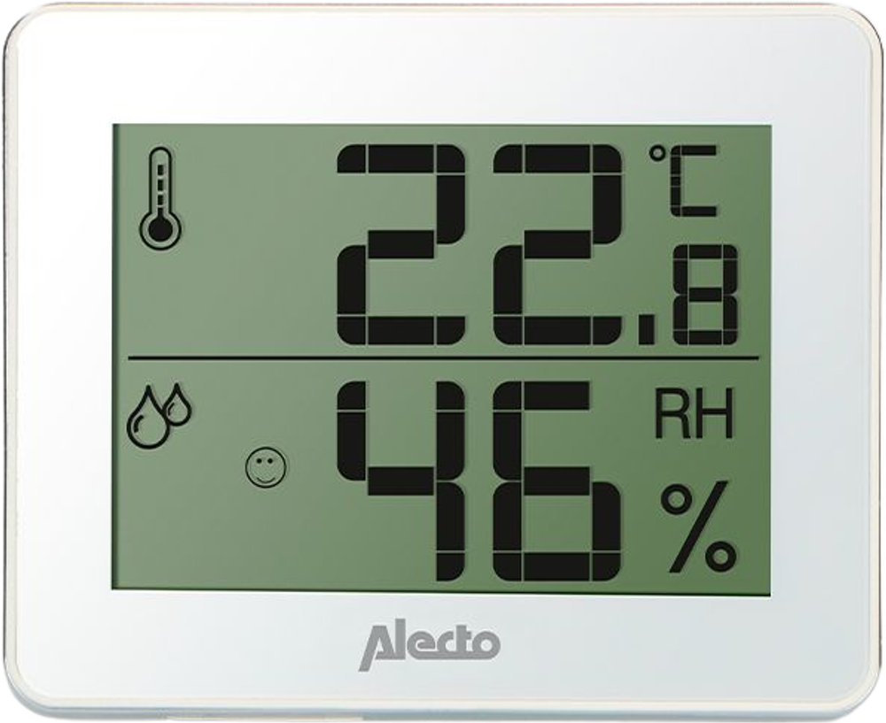 Tilbud på Alecto WS-55 Termometer & hygrometer hvid/sølv fra Kop & Kande til 179,95 kr.