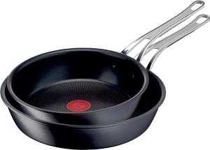 Jamie Oliver Cook's Classics Hard Anodised pandesæt med non-stick Ø24 og 28 cm (Tefal)