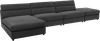 More Sofa M. Chaiselong Og Puf, Antracit 87 Cm 406 Cm