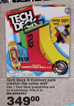 Tech Deck X-Connect park creator-flip comp wall