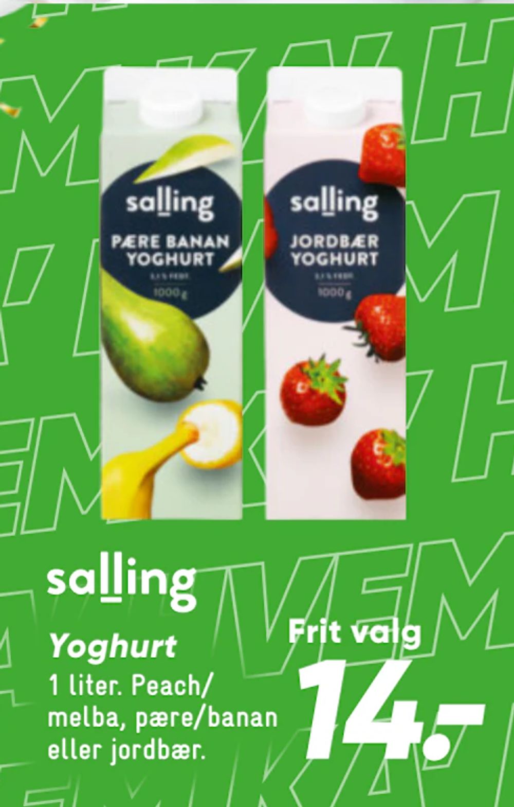 Tilbud på Yoghurt fra Bilka til 14 kr.