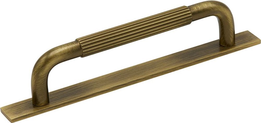 Tilbud på HELIX STRIPE Håndtak m/bakplate 137 mm (C/C:128), Antikk bronse fra Flisekompaniet til 244 kr