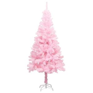 Kunstigt juletræ med fod 150 cm PVC pink