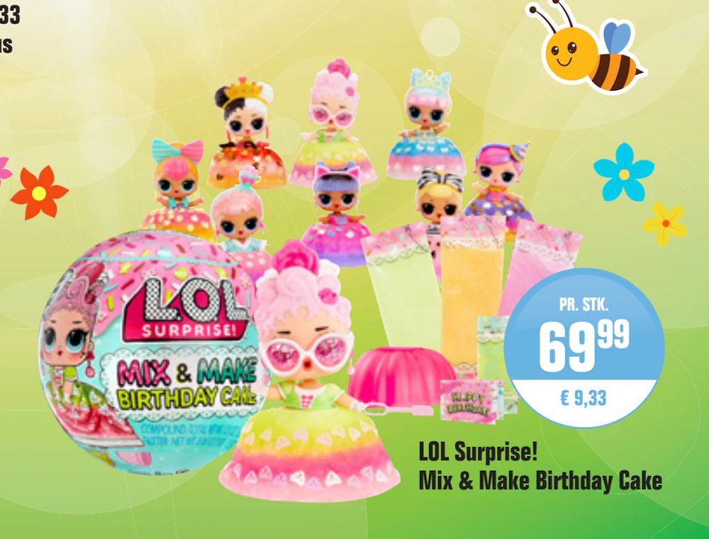 Tilbud på LOL Surprise! Mix & Make Birthday Cake fra Otto Duborg til 69,99 kr.