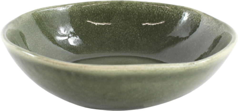 Tilbud på 6 stk. Keramik Skåle i Grøn (Ø:18,3cm) fra Basic & More til 162 kr.